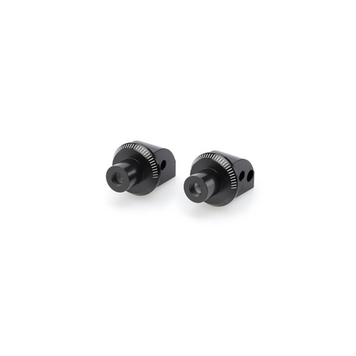 Puig Rear Footpeg Adaptors For Various Honda Models (Black)