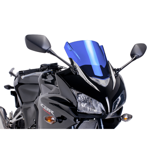 Puig Z-Racing Screen To Suit Honda CBR500R (2013 - 2015) - Blue