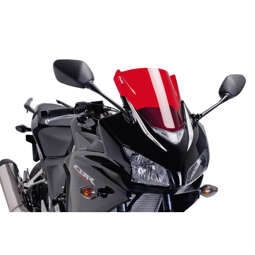 Puig Z-Racing Screen To Suit Honda CBR500R (2013 - 2015) - Red