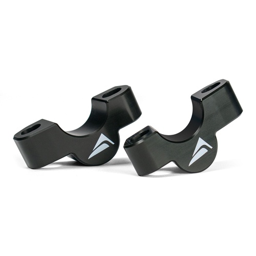 Pyramid Handlebar Risers | Gloss Black | Triumph Tiger Sport 800