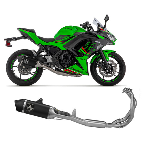 Arrow Exhaust - Kawasaki Ninja 650 2024 Full System Exhaust Racing Veloce Aluminum Dark