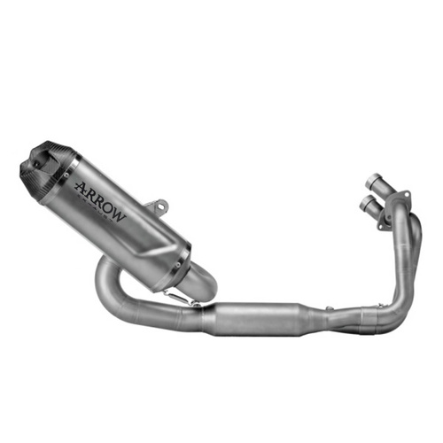 Arrow Exhaust - Kawasaki Ninja 650 2024 Racing Titanium Full System Exhaust Indy Race Evo Carbon End Cap