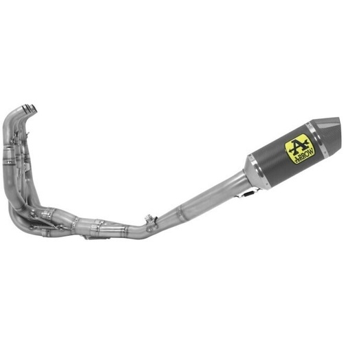 Arrow Exhaust - Kawasaki Zx-6r 636 2019 > 2020 Carbon Racing Full System Competition Carbon End Cap