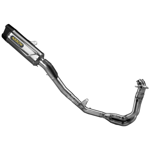 Arrow Exhaust - Triumph STREET TRIPLE 765 RS 2023 > 2024 Racing Titanium Full System Exhaust Competition Indy Race EVO Carbon end cap