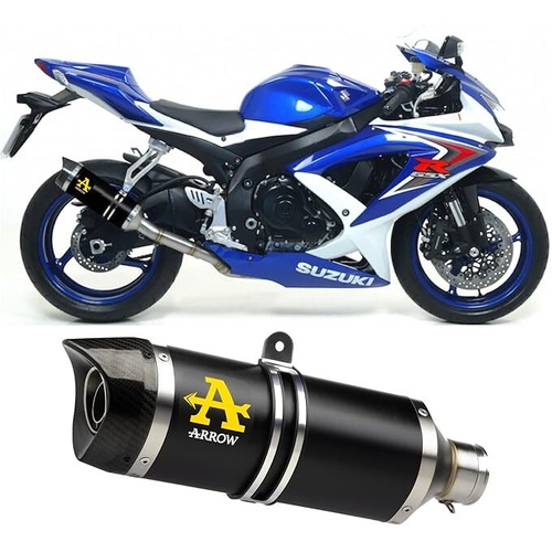 Arrow Exhaust - Suzuki Gsx-R 750 2008 > 2010 Full Exhaust Street Thunder Aluminium Black