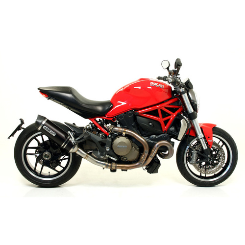 Arrow Exhaust - Ducati Monster 821 2014 > 2017 Exhaust + Link Pipe Catalyzed Race Tech Aluminium Black