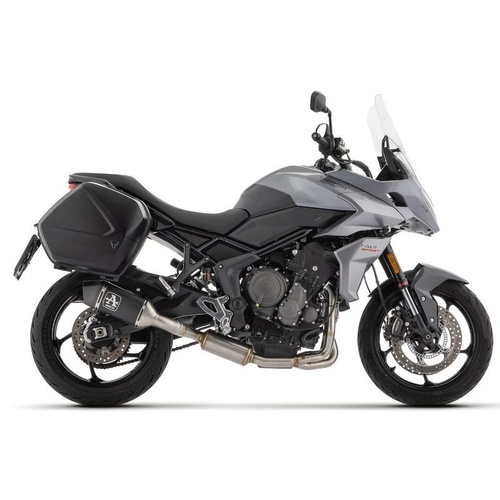 Arrow Exhaust - Triumph Tiger 660 2022 > 2024 Full System Exhaust E5 Veloce Aluminum Dark