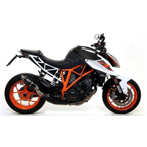 Arrow Exhaust - KTM 1290 Superduke Gt 2022 > 2024 Exhaust Gp2 Nichrom Dark Muffler + Catalyzed Link Pipe Arrow