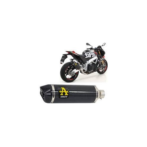 Arrow Exhaust - Aprilia Rsv4 1100 Factory 2019 > 2020 Approved Catalytic Link Pipe+carbon Exhaust Carbon End Cap