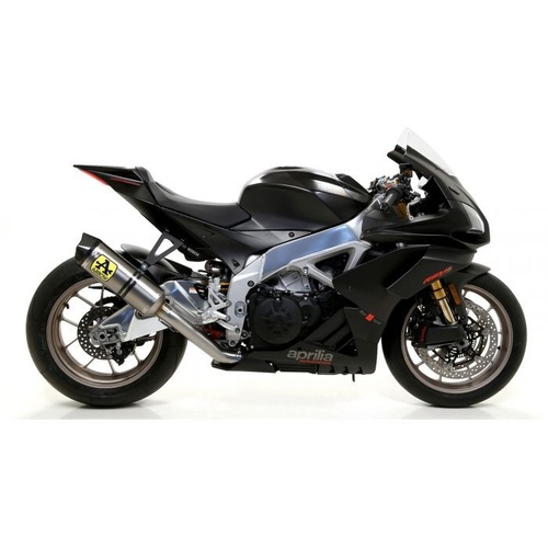 Arrow Exhaust - Aprilia Rsv4 1100 Factory 2019 > 2020 Approved Catalytic Link Pipe+titanium Exhaust Carbon End Cap