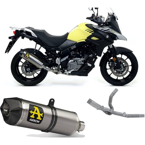 Arrow Exhaust - Suzuki V-strom 650 2017 > 2021 Headers+exhaust Approved Aluminum