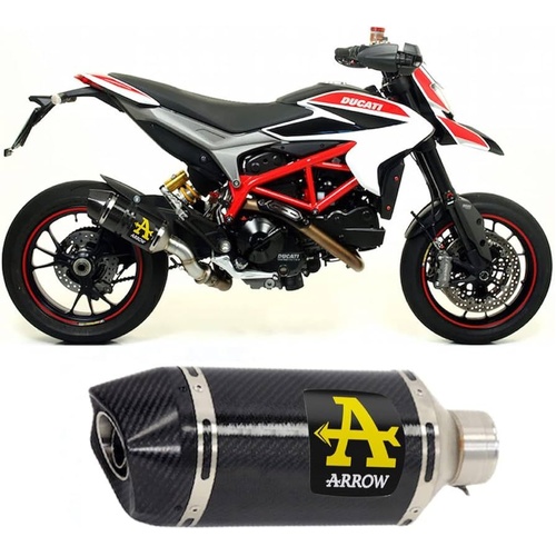 Arrow Exhaust - Ducati Hypermotard 2016 > 2020 Exhaust + Link Pipe Race Tech Carbon