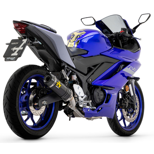 Arrow Exhaust - Yamaha YZF R3 2021 > 2023 Exhaust Thunder Carbon End Cap Carbon Fibre+collector