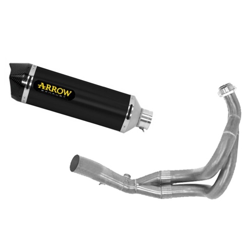 Arrow Exhaust - Kawasaki Ninja 650 2017 > 2020 Full Exhaust Catalyzed Race Tech Aluminium Black