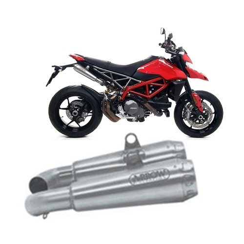 Arrow Exhaust - Ducati Hypermotard 950 2019 PRI Exhaust System Nichrom Pro Race Tail Pipe Steel Approved