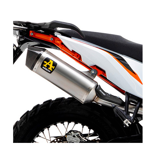 Arrow Exhaust - KTM 790 Adventure 2024 Approved Titanium Exhaust Race-tech Carbon End Cap