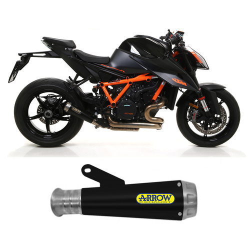 Arrow Exhaust - KTM 1290 Super Duke R 2020 > 2022 Pro-race Dark Nichrom Exhaust Muffler Steel End Cap