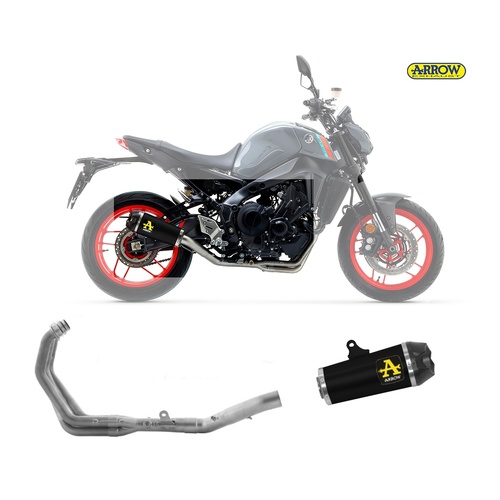 Arrow Exhaust - Yamaha Mt-09 2021 > 2023 Full Exhaust Works Black Nichrom