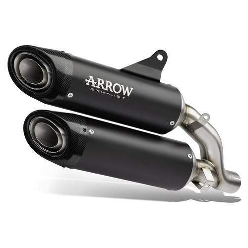 Arrow Exhaust - Ducati Monster 937 2021 > 2024 Exhaust Muffler Round Sil Titanium Black