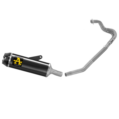 Arrow Exhaust - Kawasaki Z 400 2023 > 2024 Exhaust Indy Race Carbon Aluminium Dark+collector