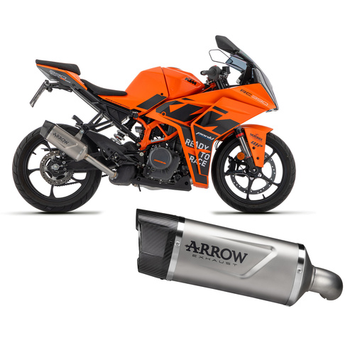 Arrow Exhaust - KTM Rc 390 2022 > 2024 Exhaust Muffler Indy Race Evo Titanium+carbon End Cap