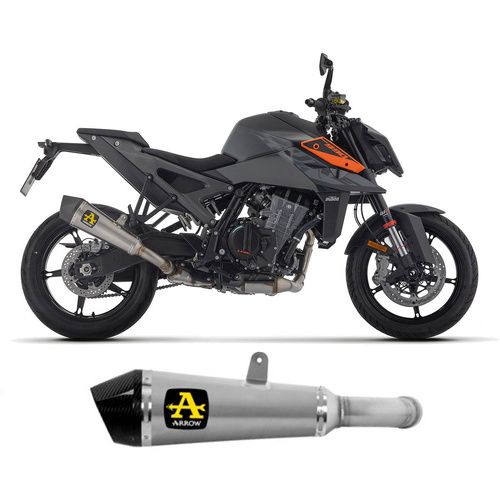 Arrow Exhaust - KTM Duke 990 2024 X-kone Titanium Exhaust Muffler Carbon End Cap
