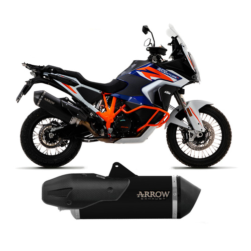 Arrow Exhaust - KTM 1290 Super Adventure S 2021 > 2024 Sonora Dark Titanium Exhaust Muffler Carbon End Cap