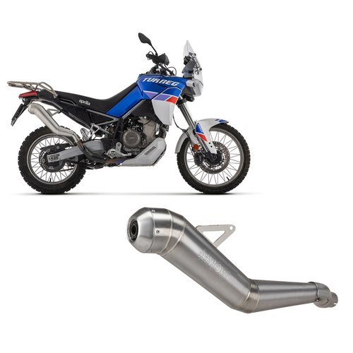 Arrow Exhaust - Aprilia Tuareg 660 2022 > 2024 Exhaust Muffler Dakar Replica Nichrom Euro 5