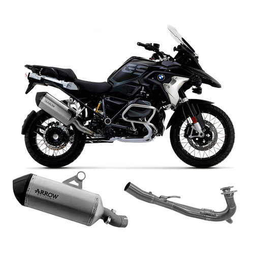 Arrow Exhaust - BMW R 1250 Gs 2019 > 2023 Sonora Racing Titanium/steel Full System Exhaust Carbon End Cap