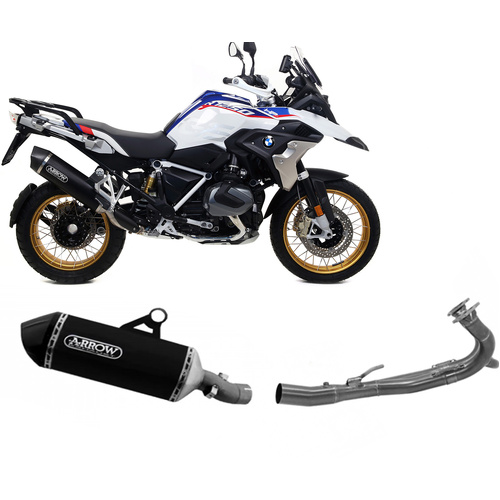 Arrow Exhaust - BMW R 1250 Gs 2019 > 2023 Sonora Racing Dark Titanium/steel Full System Exhaust Carbon End Cap