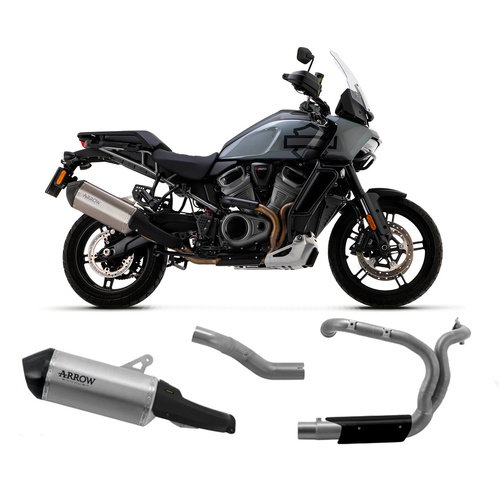 Arrow Exhaust - Harley Davidson Pan America 1250 2020 > 2023 Exhaust Muffler Sonora Titanium+link Pipe + Headers