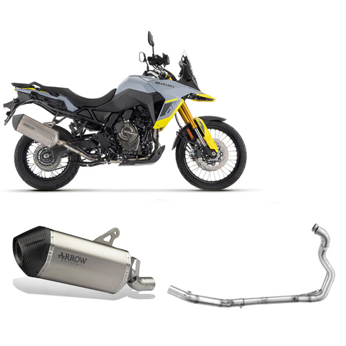 Arrow Exhaust - Suzuki V-strom 800de 2023 > 2024 Exhaust Muffler Sonora Titanium Tail Pipe Carby+headers