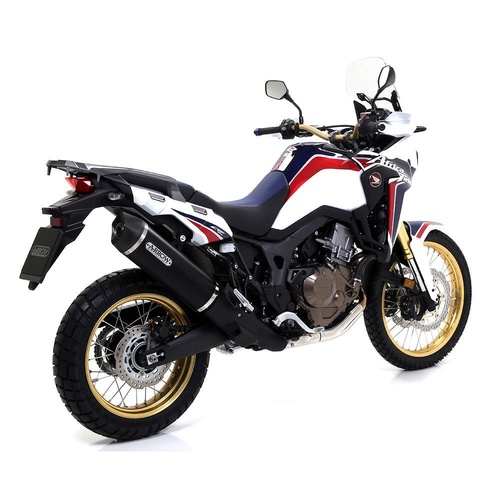 Arrow Exhaust - Honda Crf 1000l Africa Twin Aluminum Dark 2016 > 2019 Exhaust Muffler Maxi Race-tech
