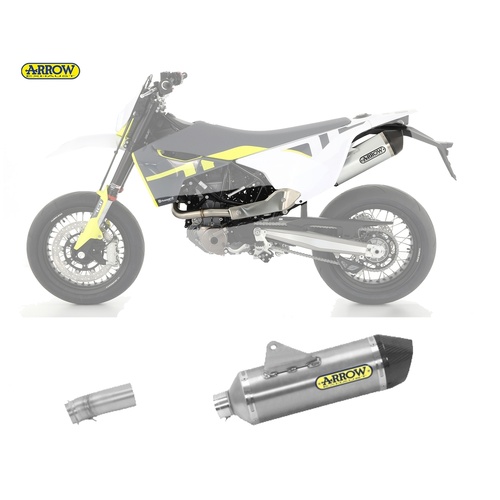 Arrow Exhaust - Husqvarna 701 Supermoto 2021 > 2024 Exhaust Muffler + Link Pipe Nokat Race-tech Aluminium