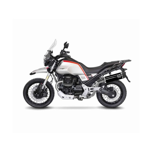 Arrow Exhaust - Moto Guzzi V85 Tt 2021 > 2024 Full Exhaust Indy Race Black Aluminum