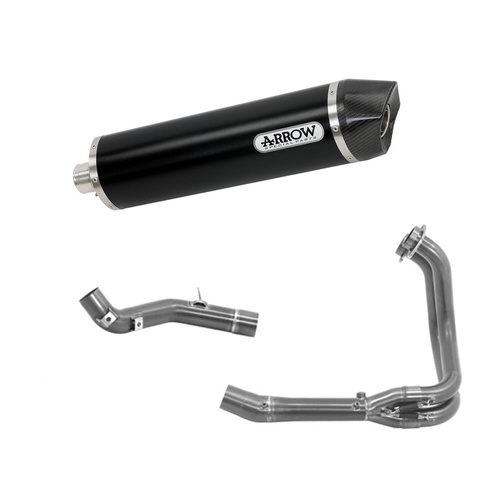 Arrow Exhaust - BMW F 850 Gs 2021 > 2024 Full Exhaust Maxi Race-tech Black Aluminum