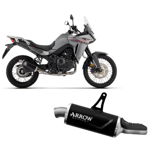 Arrow Exhaust - Honda XL 750 Transalp 2023 > 2024 Exhaust Muffler Indy Race EVO Allum Dark End Cap inox