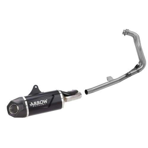 Arrow Exhaust - Yamaha Tenere700 2021 > 2024 Full System Exhaust Indy-race Evo Alum Dark Collectors Inox
