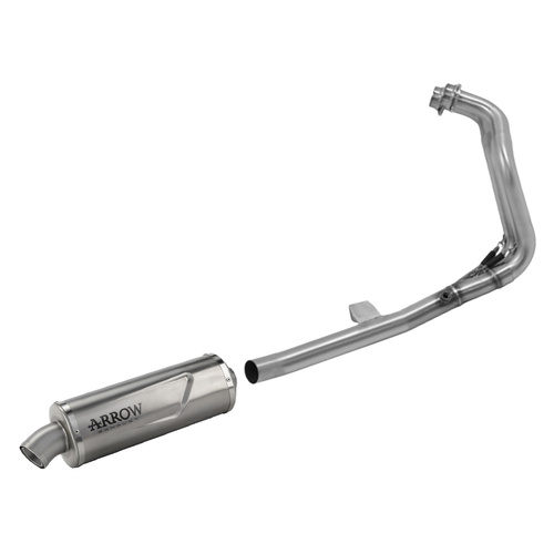 Arrow Exhaust - Yamaha Tenere 700 2021 > 2024 Full System Exhaust Indy Race Evo Allum End Cap Inox