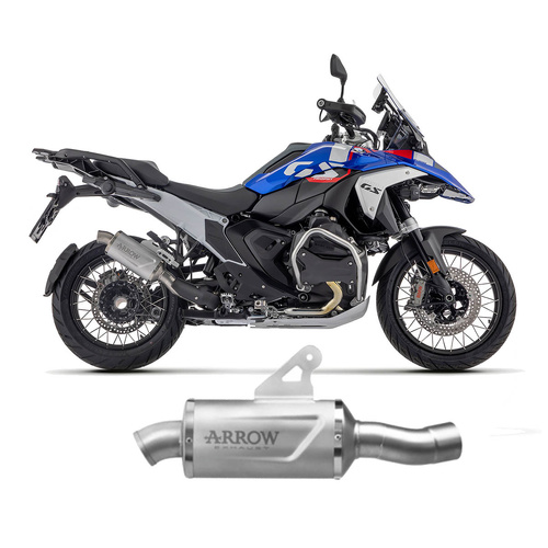 Arrow Exhaust - BMW R 1300 Gs 2024 Indy Race Evo Titanium Exhaust Muffler Steel End Cap