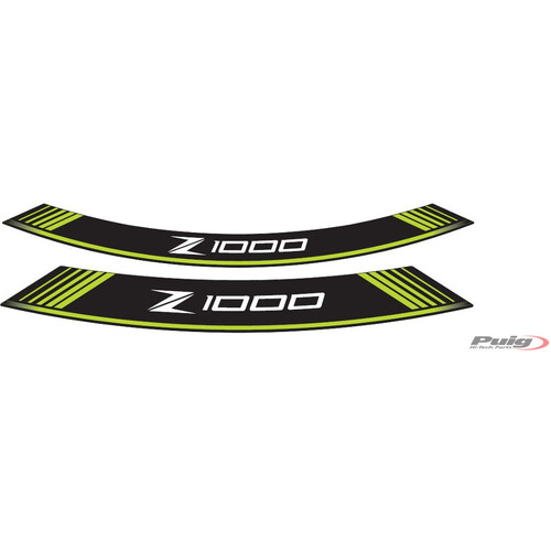 Puig Kit 8 Rim Strips Z1000 (Green)