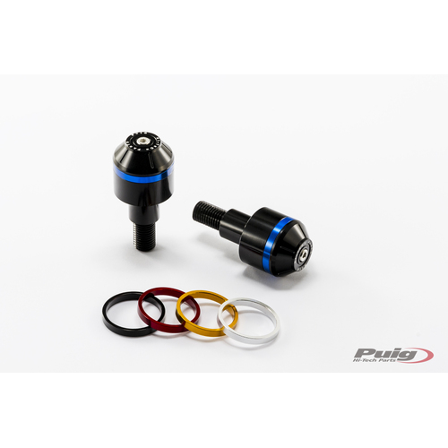 Puig Short Bar End W/Rings BMW C600Sport/C650GT (Black)