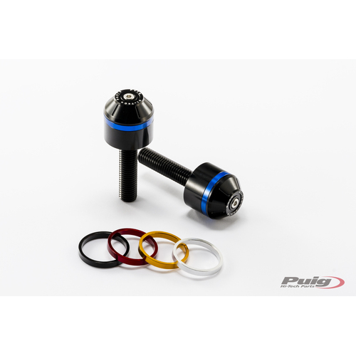 Puig Short Bar End W/Rings BMW R Nine T (Black)