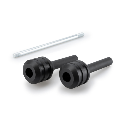 Puig Crash Pads Vintage Ducati Scrambler (Black)-Silver