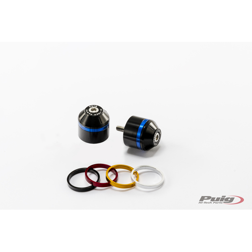 Puig Short Bar End W/Rings Tiger Sport 13'16 (Black)