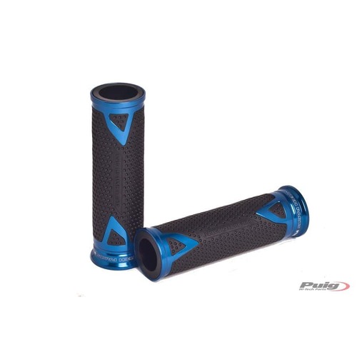 Puig Grips By Pair Puig Hi-Tech Radical Alu 123mm C/Blu