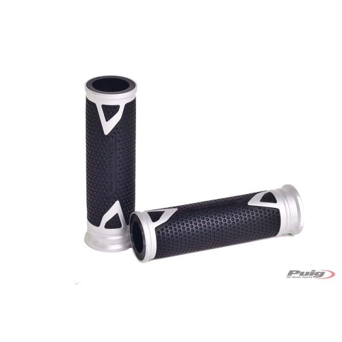 Puig Grips By Pair Puig Hi-Tech Radical Alu 123mm C/Sil