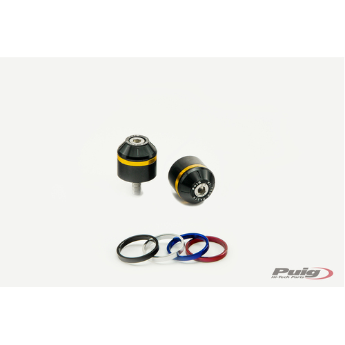 Puig Short Bar End W/Rings BMW G310R 16' (Black)