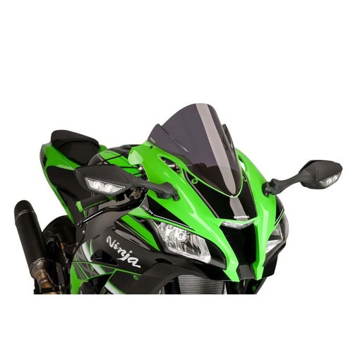 Puig Z-Racing Screen To Suit Kawasaki ZX-10R Models (Dark Smoke)
