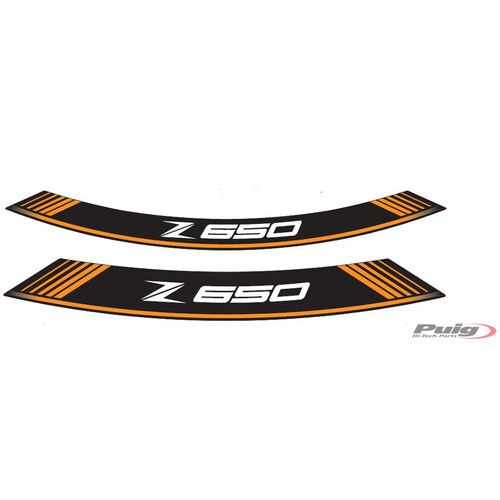 Puig Kit 8 Rim Strips Z650 (Orange)